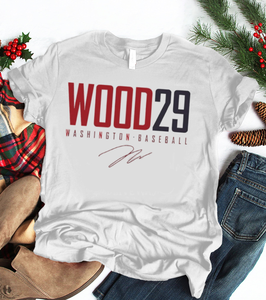 Wood 29 Washington Baseball T-Shirt