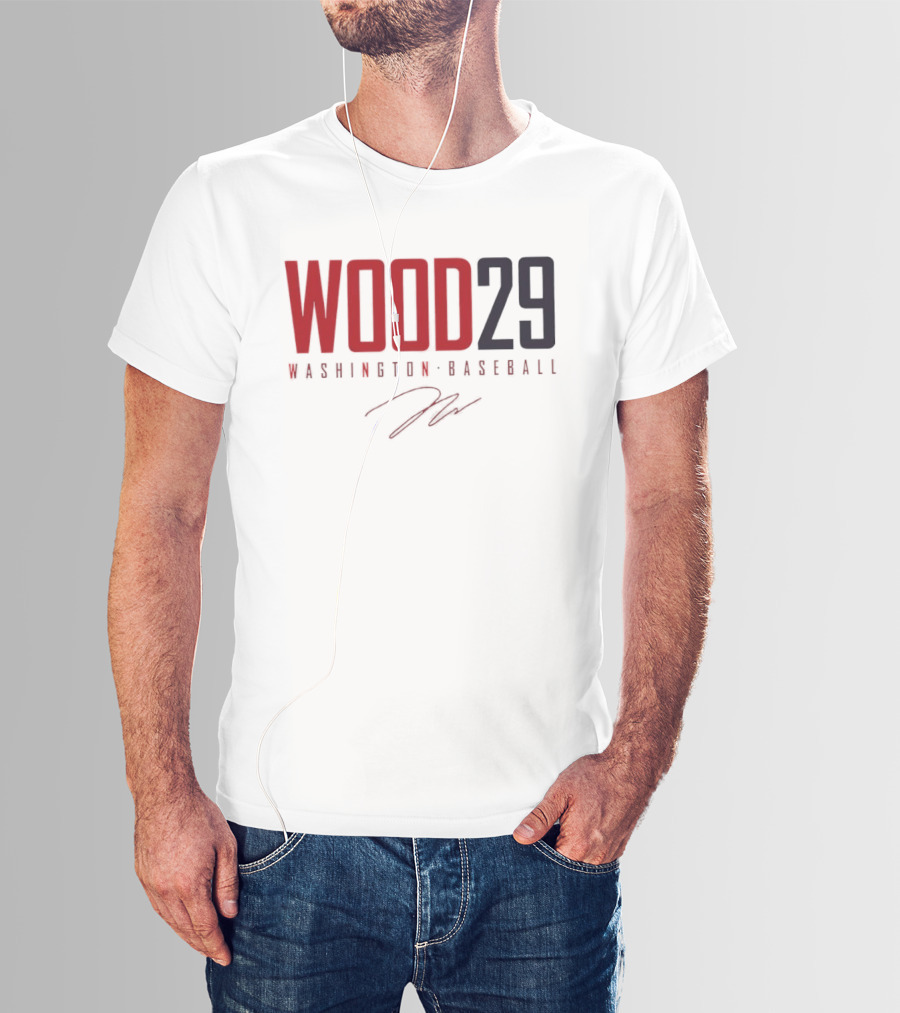 Wood 29 Washington Baseball T-Shirt