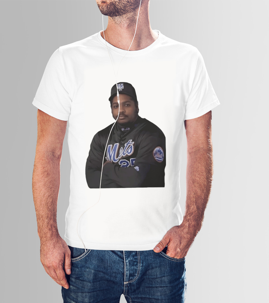 New York Mets Baseball Player 25 MLB Jersey Black T-Shirt