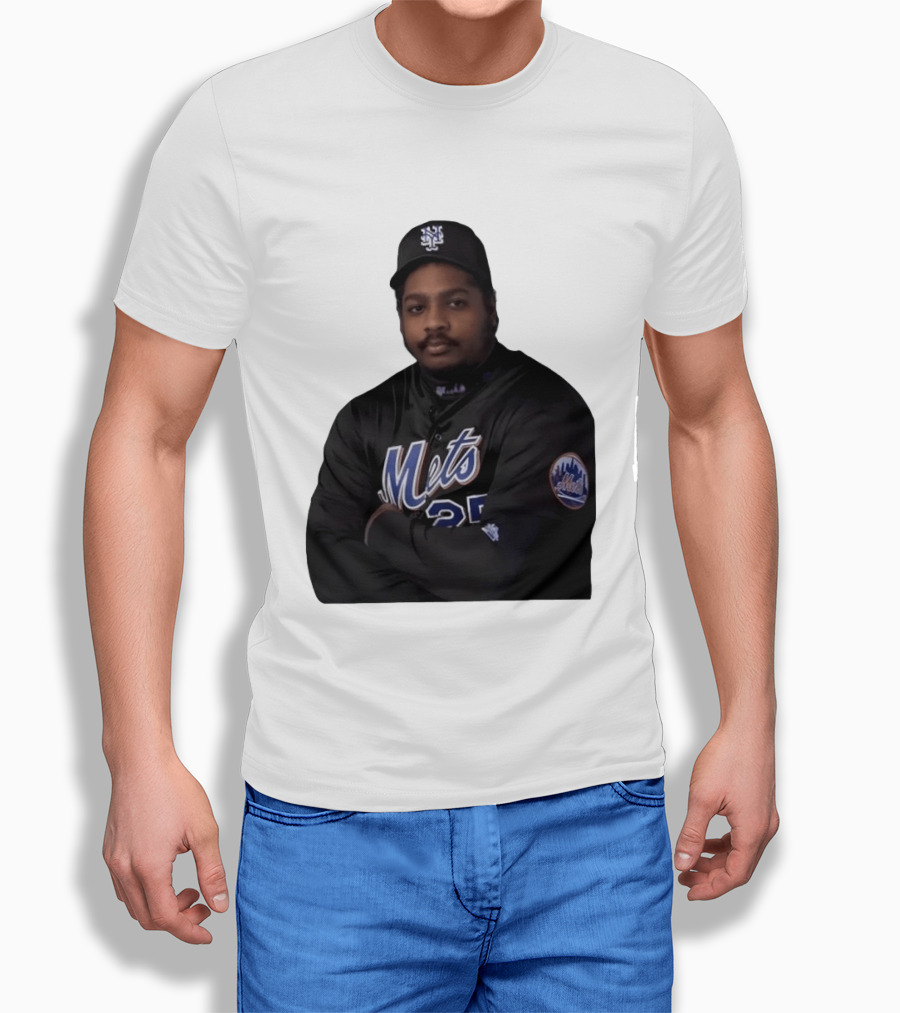 New York Mets Baseball Player 25 MLB Jersey Black T-Shirt