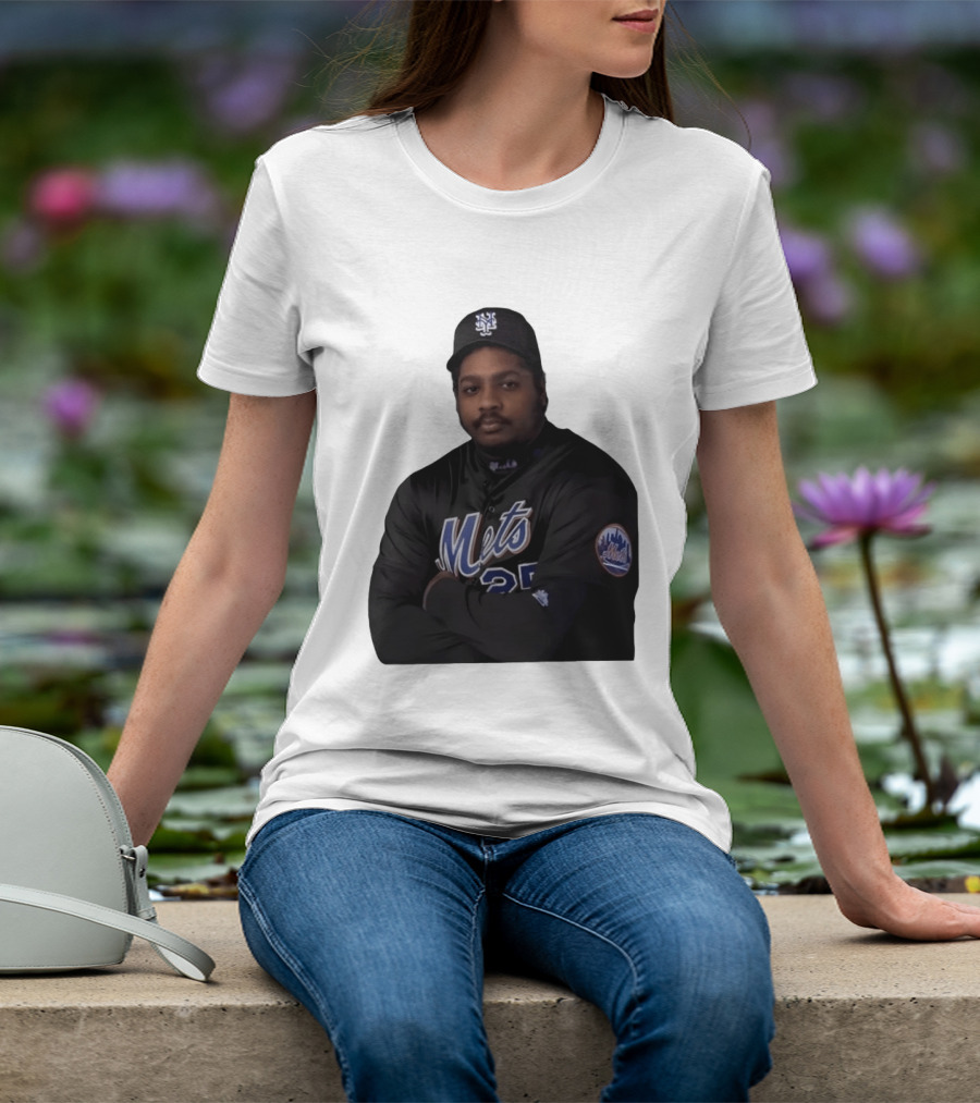 New York Mets Baseball Player 25 MLB Jersey Black T-Shirt