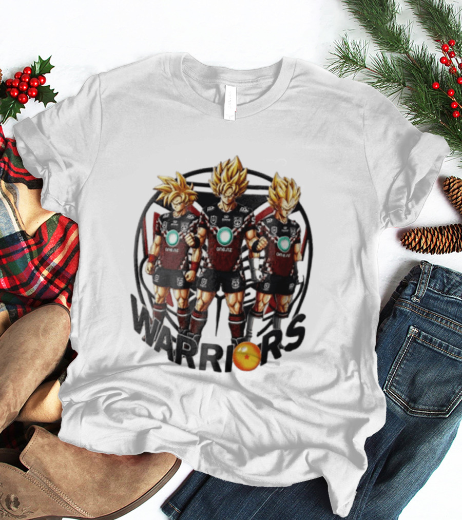 NRL New Zealand Warriors One NZ Super Saiyan Warriors Fusion T-Shirt