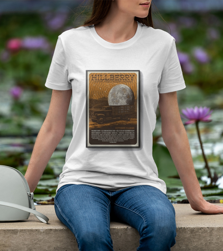 Hillberry Festival 2026 The Farm Eureka Springs Arkansas October 7 11 Railroad Earth Old Crow Medicine Show Bella Fleck T-Shirt