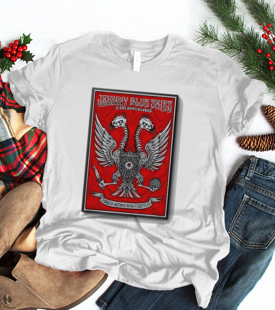 Johnny Blue Skies And The Dark Clouds Nationwide Arena Columbus OH October 7 2026 Two Headed Eagle T-Shirt