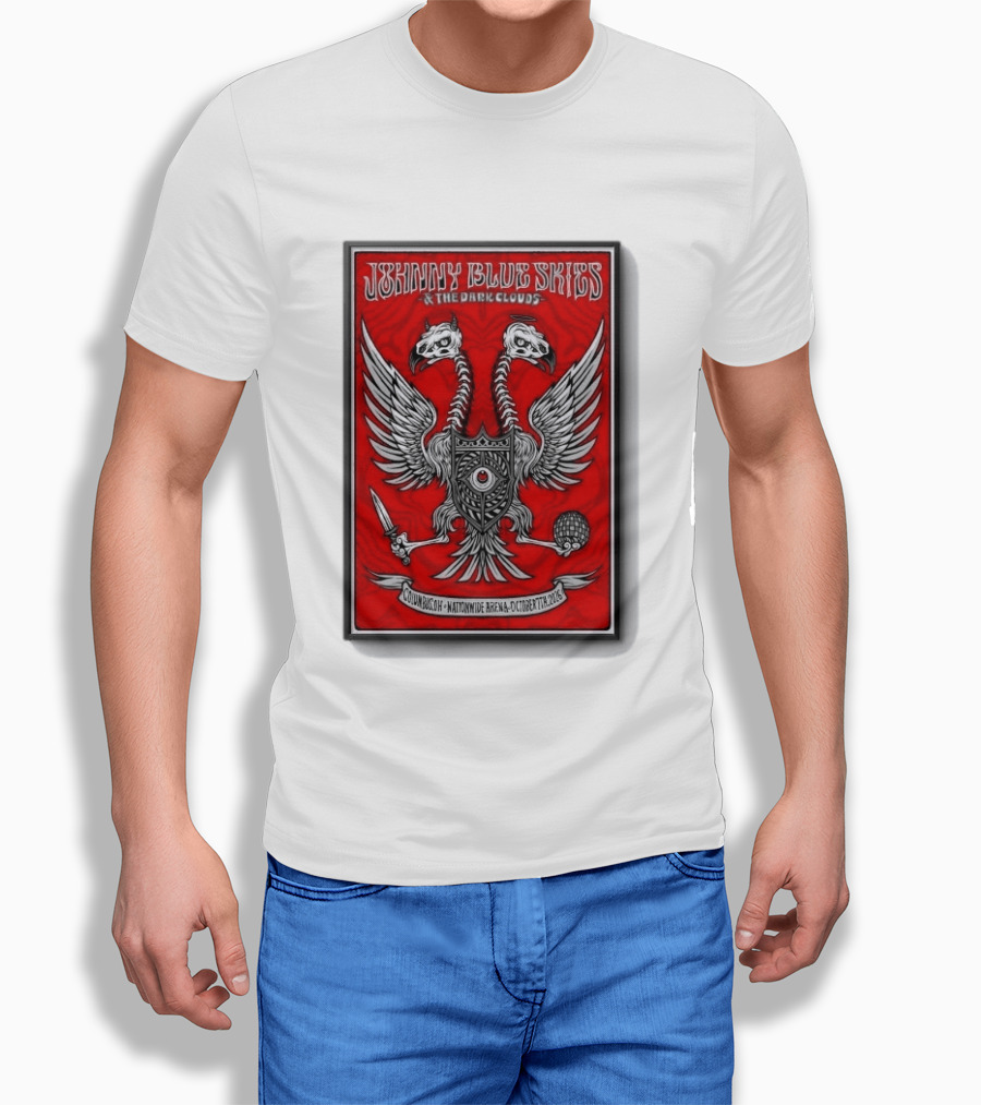 Johnny Blue Skies And The Dark Clouds Nationwide Arena Columbus OH October 7 2026 Two Headed Eagle T-Shirt
