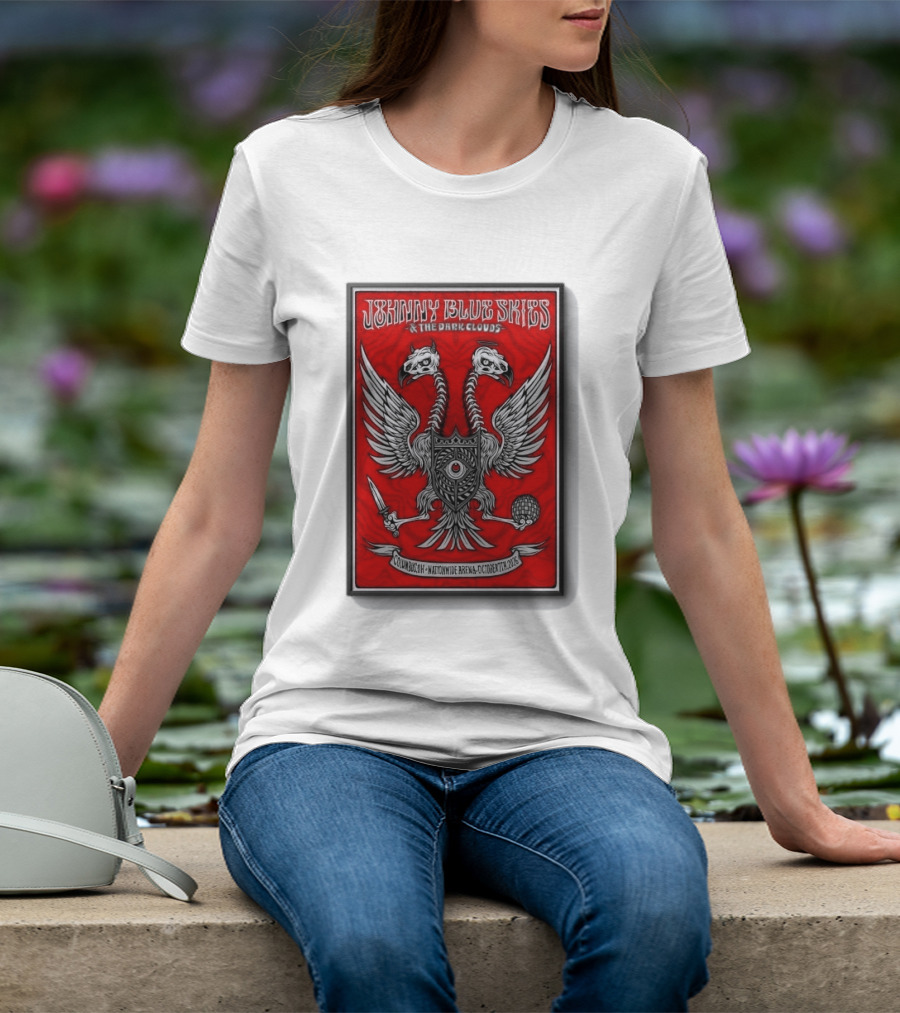 Johnny Blue Skies And The Dark Clouds Nationwide Arena Columbus OH October 7 2026 Two Headed Eagle T-Shirt