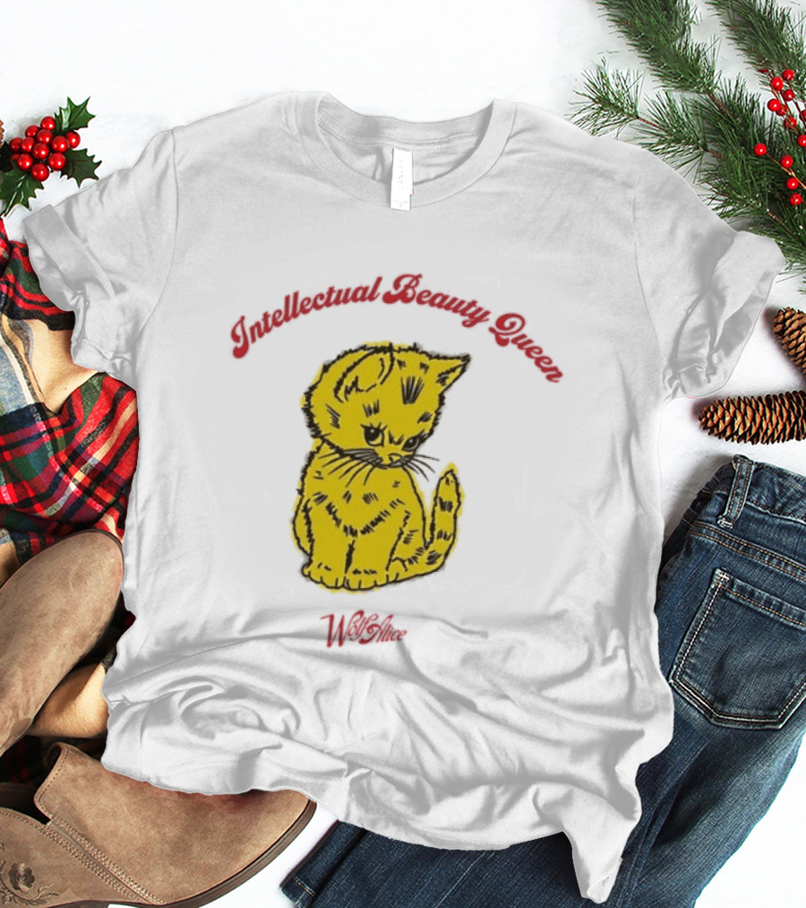 Wolf Alice Intellectual Beauty Queen Cat Drawing T-Shirt