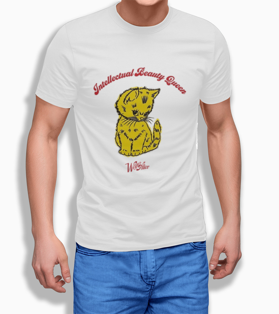 Wolf Alice Intellectual Beauty Queen Cat Drawing T-Shirt