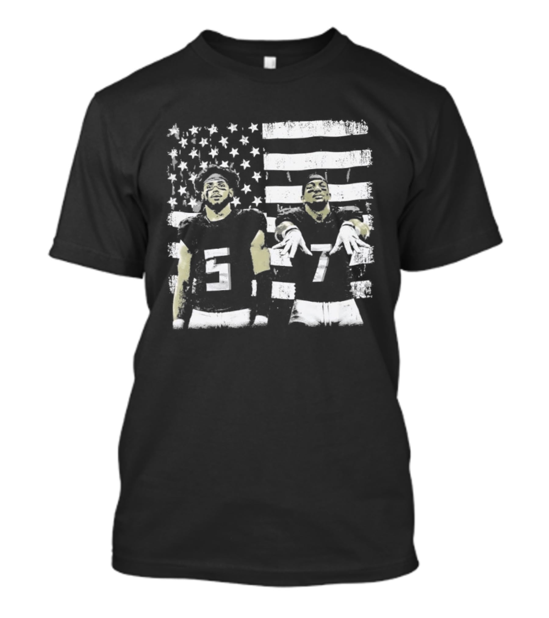 Bijan Robinson Drake London Atlanta USA Flag Football Collaboration T-Shirt
