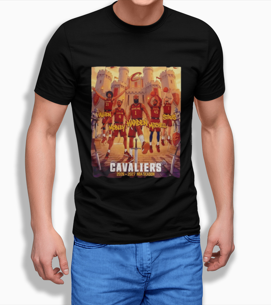 Cleveland Cavaliers 2026 2027 NBA Season Harden Mitchell Mobley Allen Strus Basketball Team Cavaliers T-Shirt