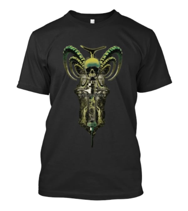 Despised Store Deathwish Skull Syringe With Horns T-Shirt