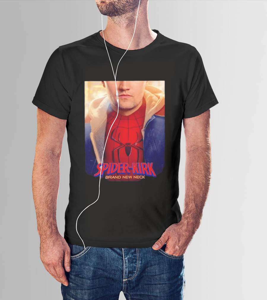 Spider Kirk Brand New Neck Spider Man X Charlie Kirk T-Shirt