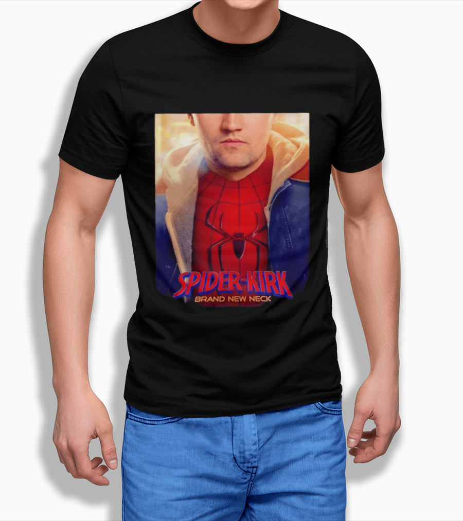 Spider Kirk Brand New Neck Spider Man X Charlie Kirk T-Shirt