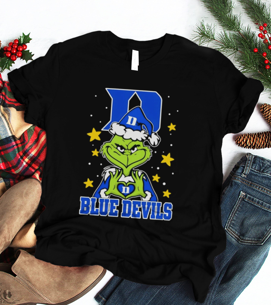 Grinch Christmas Duke Blue Devils NCAA T-Shirt