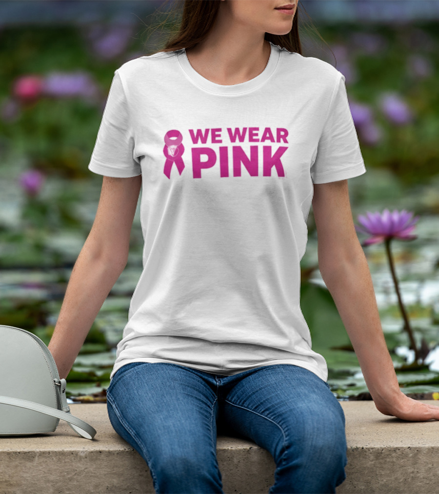 Memphis Grizzlies We Wear Pink Breast Cancer Awareness Support T-Shirt