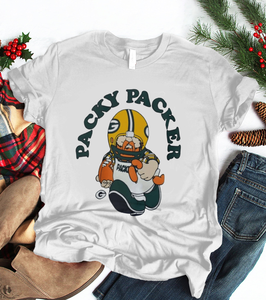Packy Packer Green Bay Packers Football T-Shirt