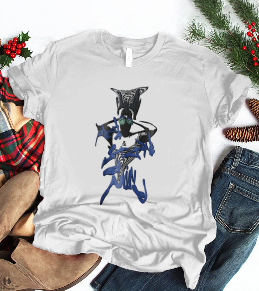 Peak State Of Mind Swirling Eyes Abstract Figure Hands On Head T-Shirt