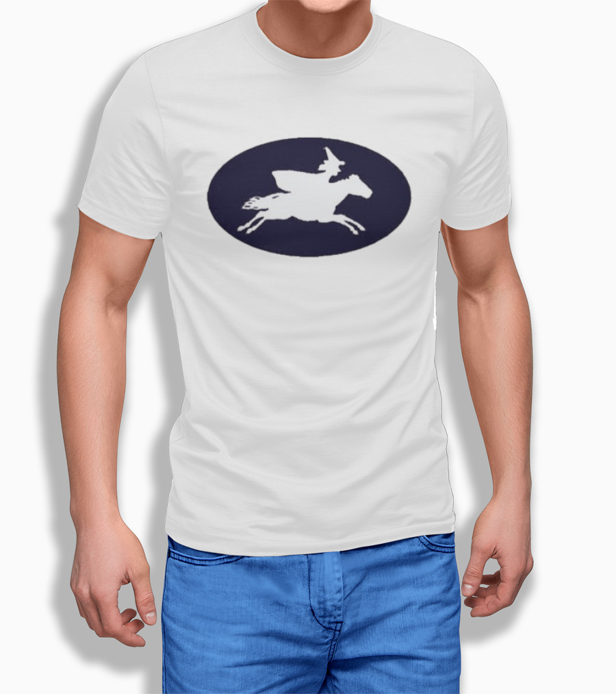 Witch Riding Horse Halloween T-Shirt