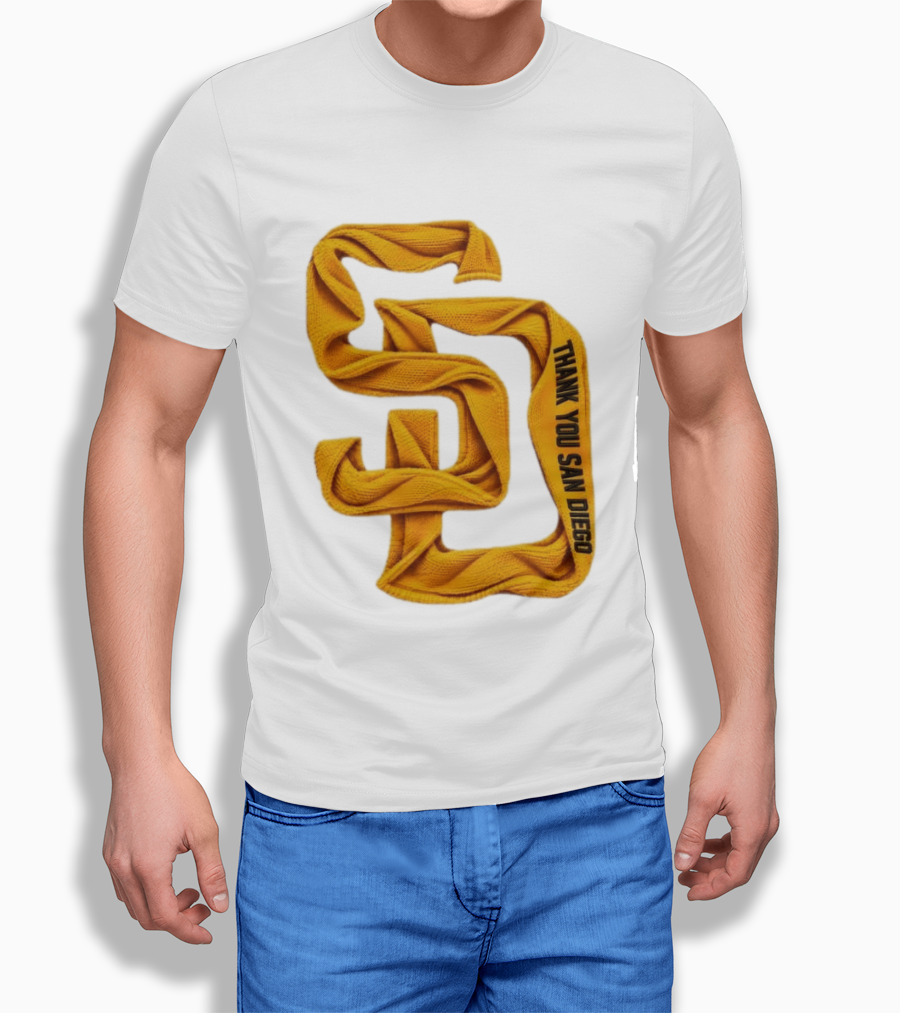 San Diego Padres Thank You San Diego SD Scarf T-Shirt