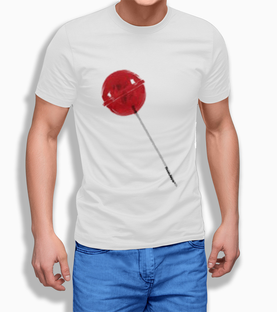 Twojeys Lollipop White Red Candy Stick T-Shirt
