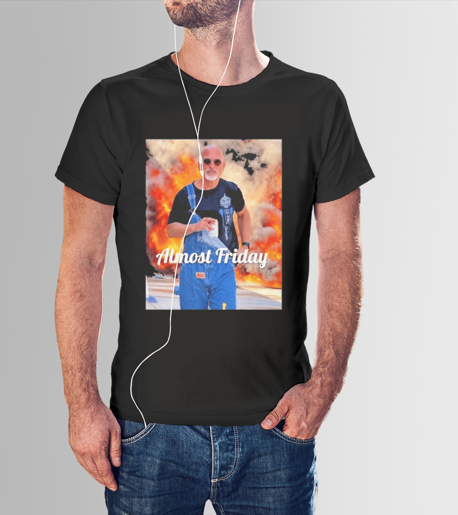 Almost Friday Howie Mandel Clash Explosion Scene T-Shirt