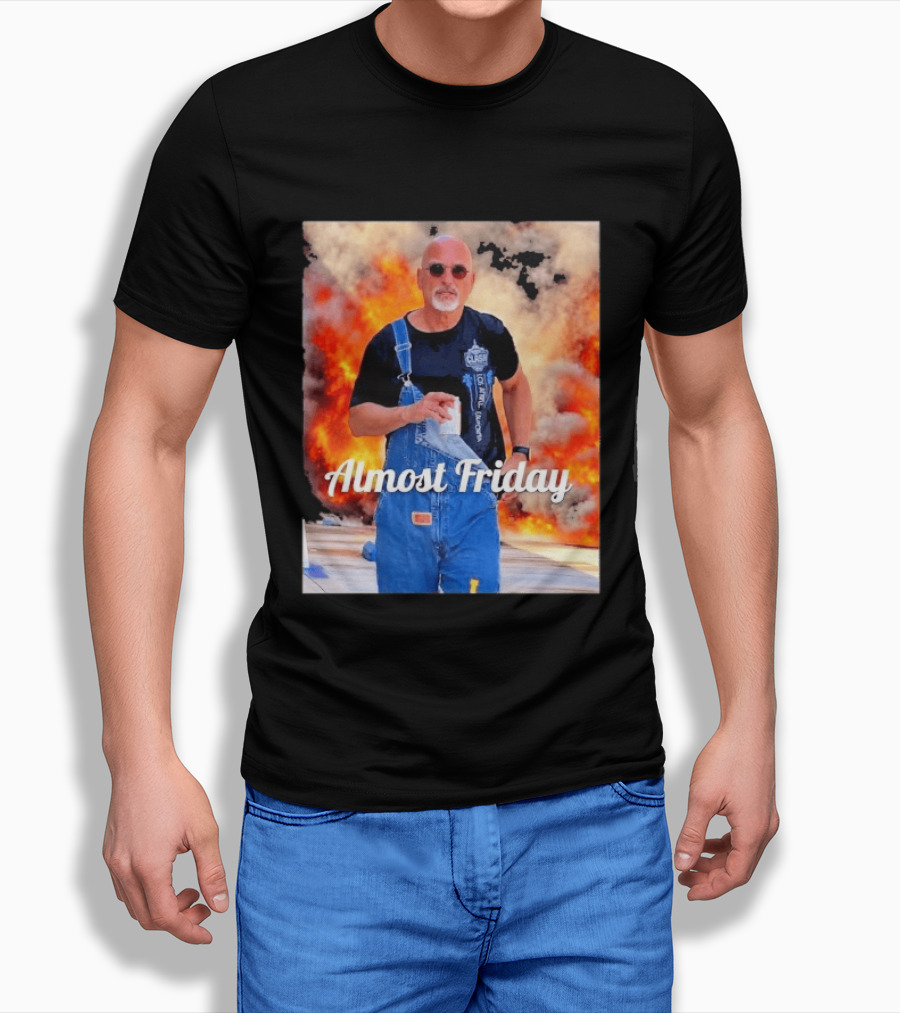 Almost Friday Howie Mandel Clash Explosion Scene T-Shirt