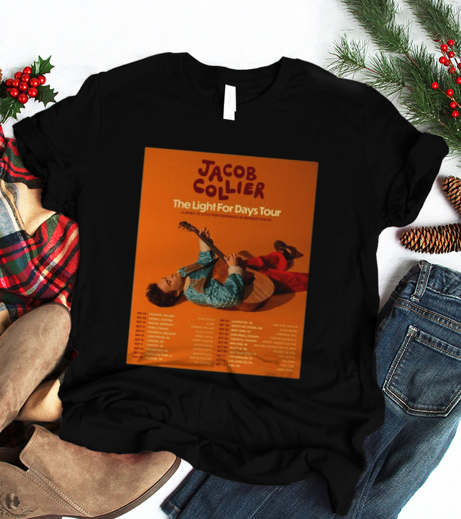 Jacob Collier The Light For Days Tour 2026 A Series Of Solo Performances In Intimate Spaces T-Shirt