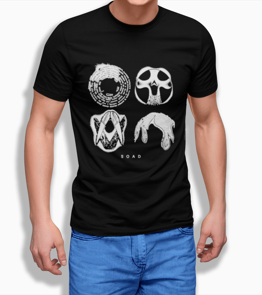 System Of A Down SOAD All For One Skulls T-Shirt