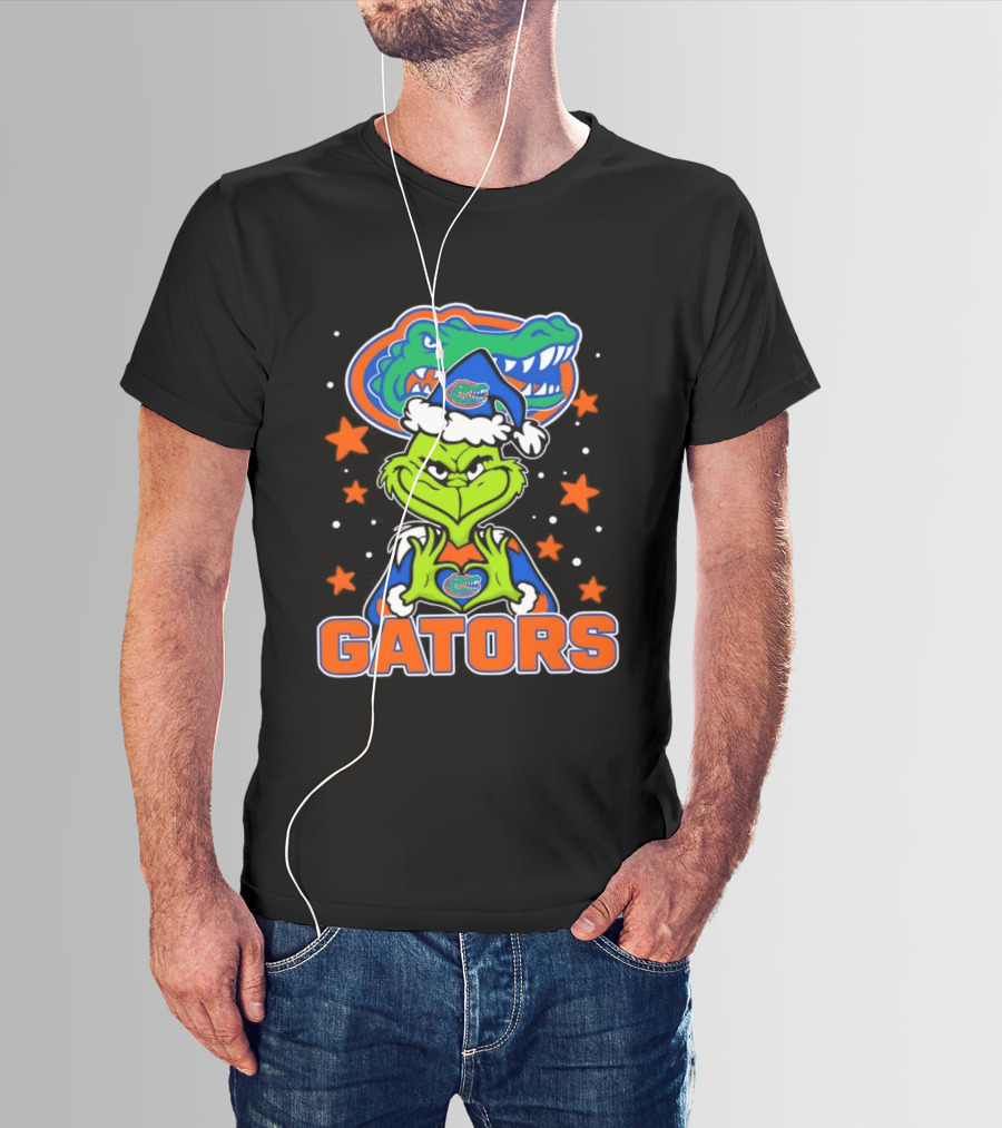 Florida Gators Grinch Christmas College Football Fan T-Shirt