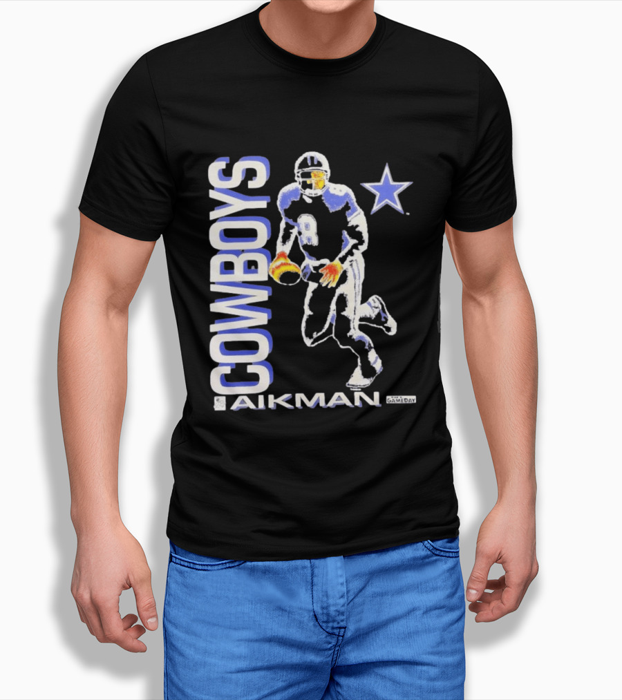 Cowboys Aikman 8 Dallas Star Gameday T-Shirt