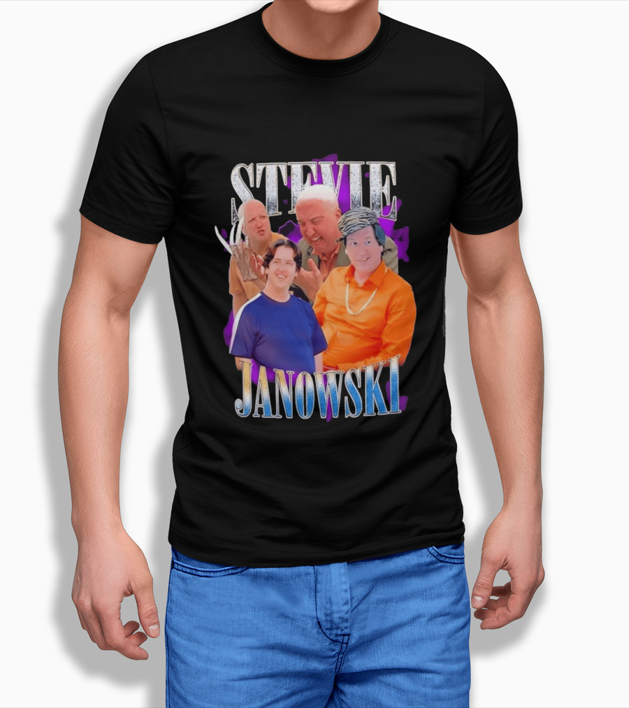 Stevie Janowski Comedy Collage Bootleg T-Shirt