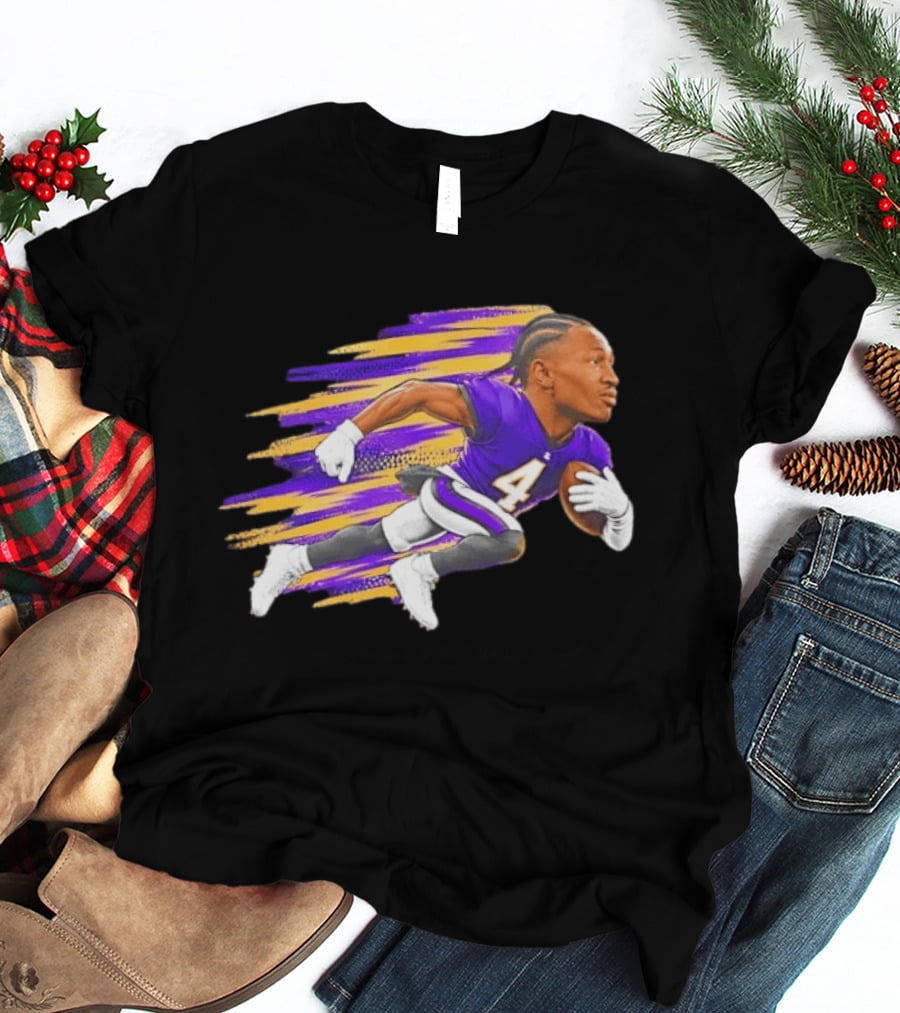 Baltimore Ravens Zay Flowers Run 4 Run NFL Cartoon T-Shirt