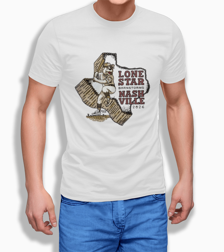 Lone Star Barnstorms Nashville 2026 Baseball Mascot Texas T-Shirt