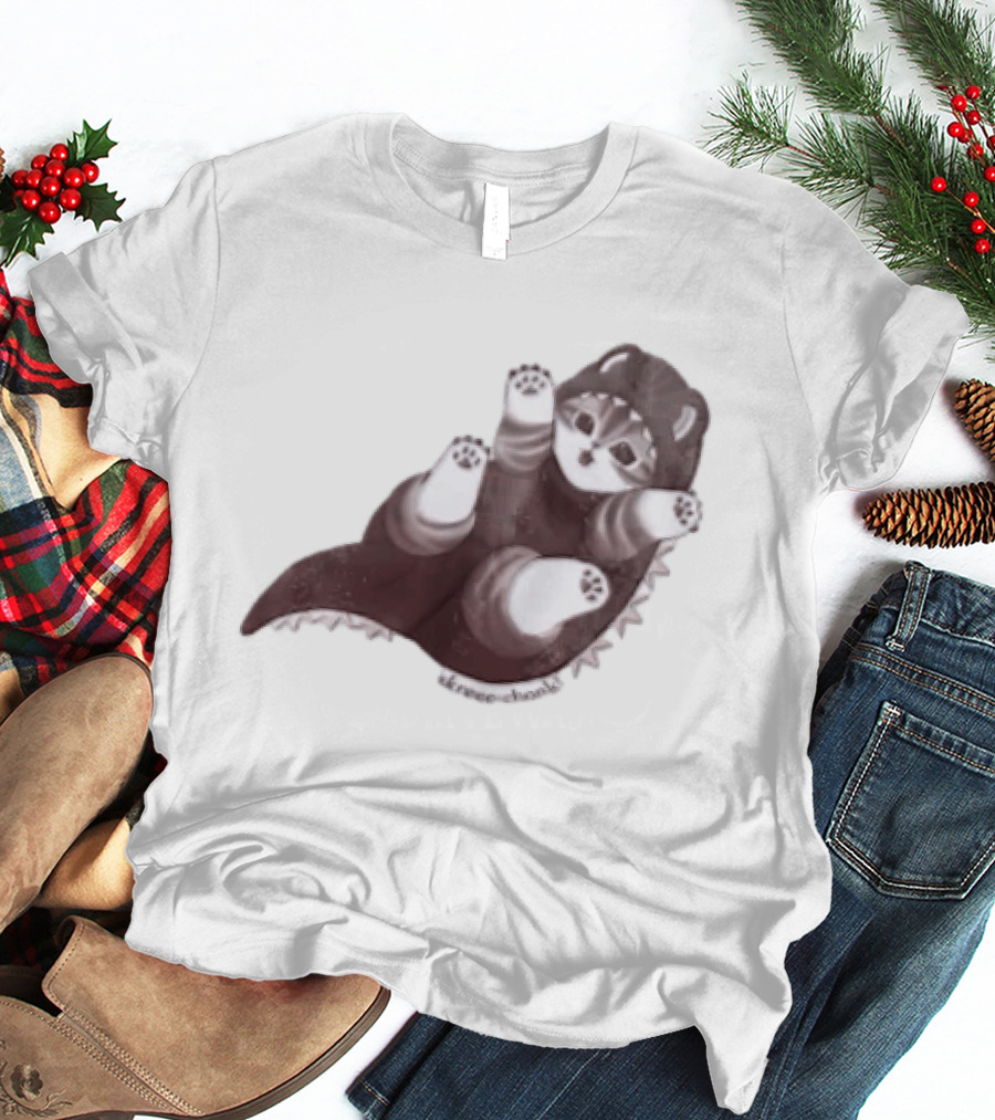 Mofusand Skreeonk Kaiju Cat Paws Playful T-Shirt