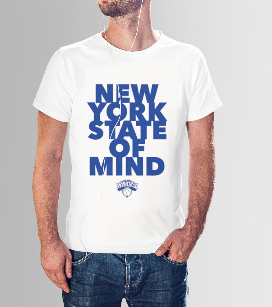 New York Knicks New York State Of Mind Knicks Basketball T-Shirt
