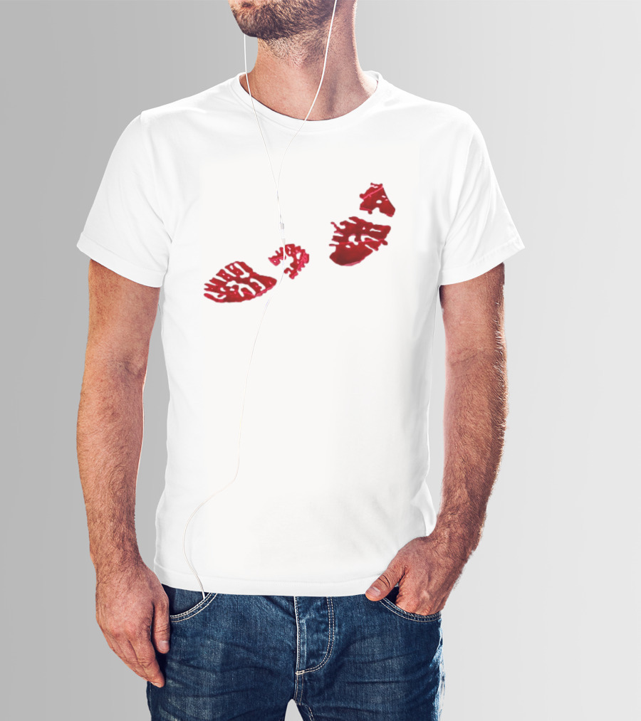 Night Lovell Bloodprints Dark Aesthetic T-Shirt