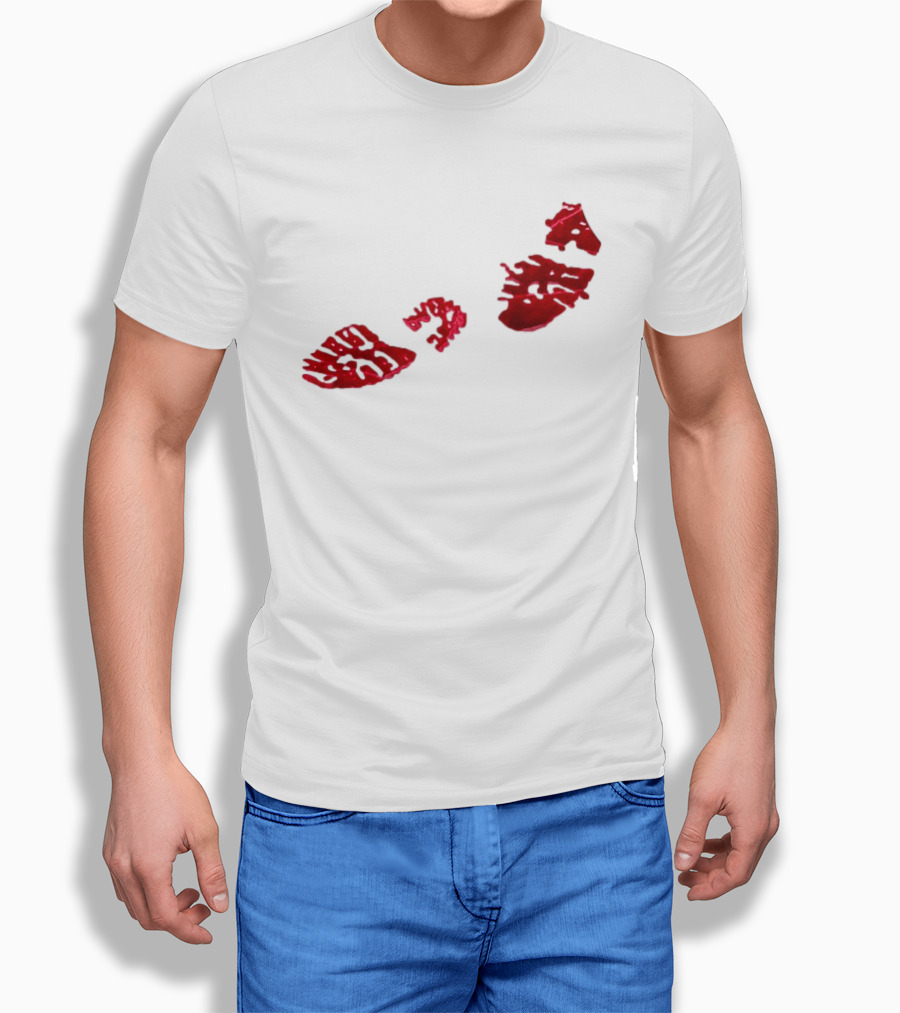 Night Lovell Bloodprints Dark Aesthetic T-Shirt