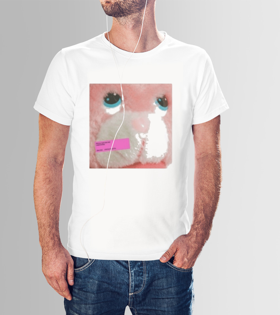 Royel Otis Hickey Album Pink Fluffy Bunny Face T-Shirt
