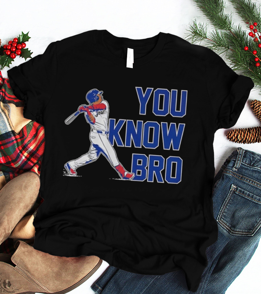 Cleveland Guardians Jose Ramirez You Know Bro Swing Baseball T-Shirt