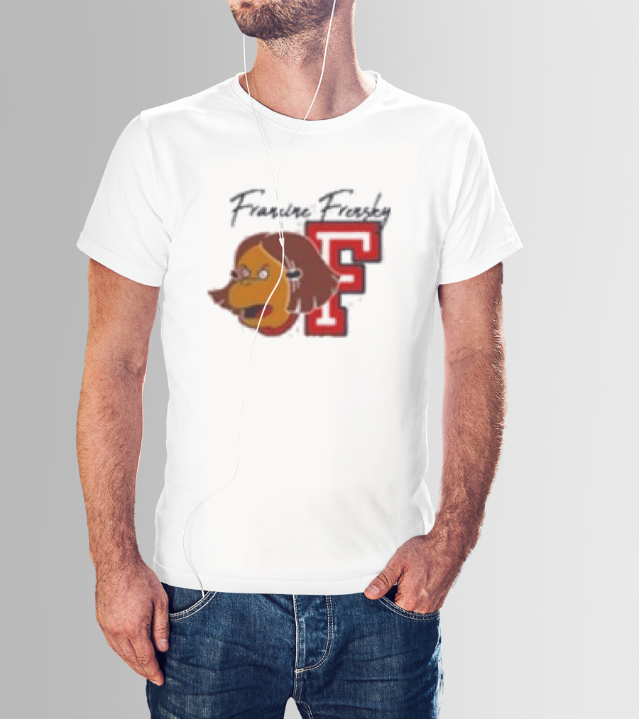 Francine Frensky F Arthur Cartoon Character Face Animation T-Shirt