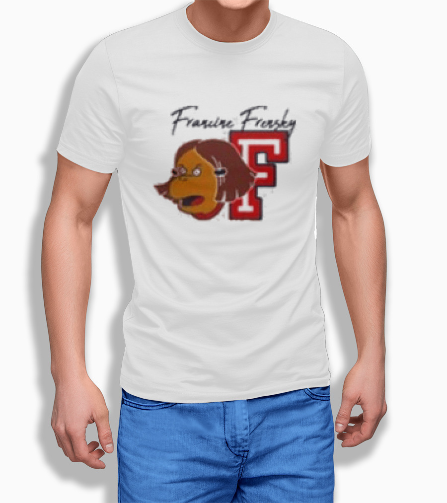 Francine Frensky F Arthur Cartoon Character Face Animation T-Shirt
