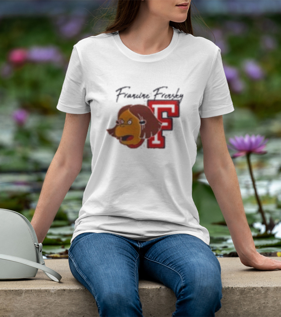 Francine Frensky F Arthur Cartoon Character Face Animation T-Shirt