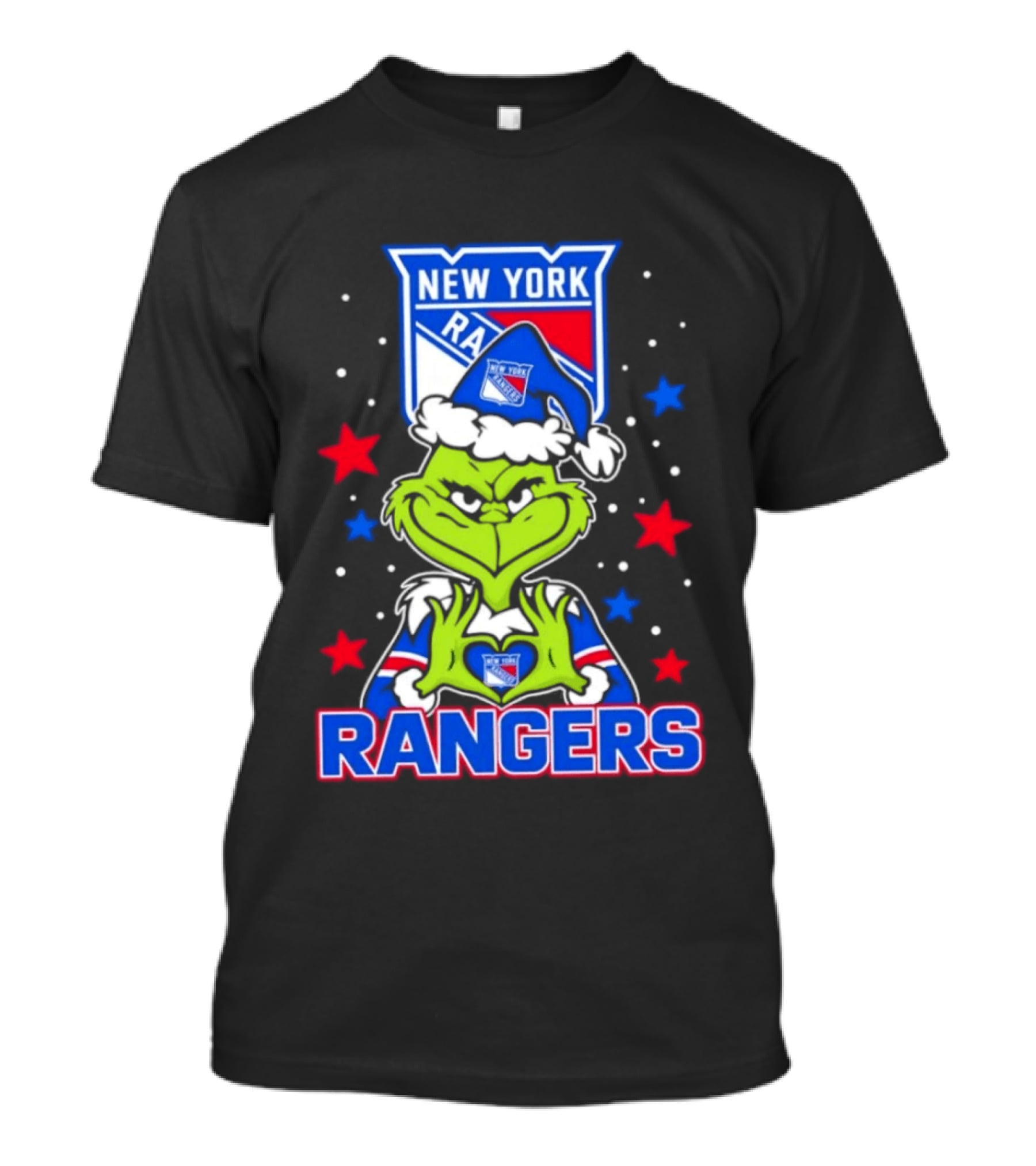New York Rangers Christmas NHL Grinch Fan T-Shirt