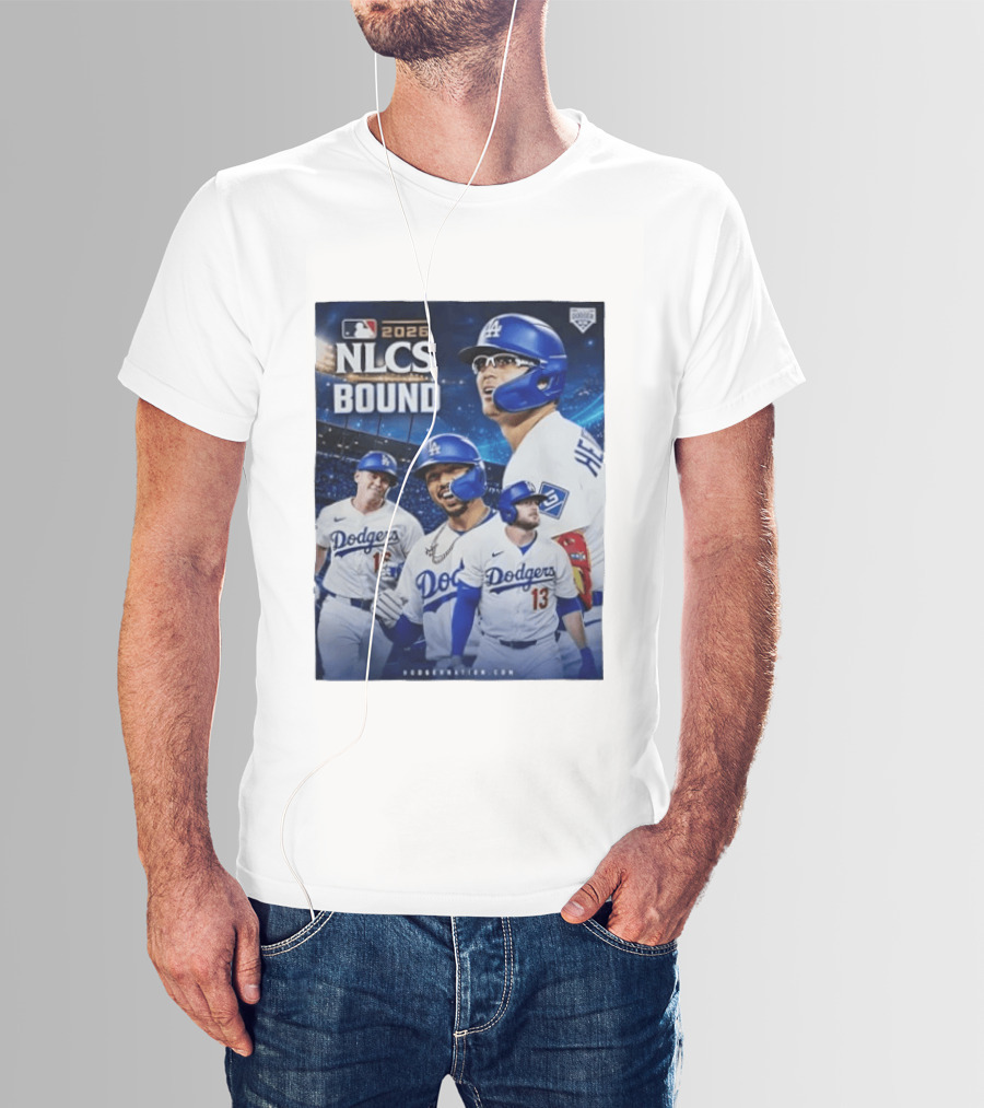 MLB 2026 NLCS Bound Los Angeles Dodgers Baseball Players T-Shirt