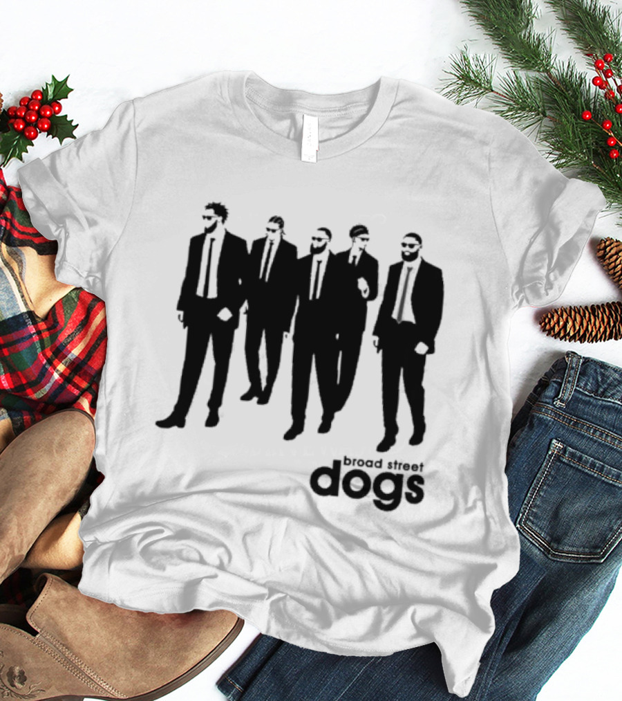 Philadelphia 76ers Broad Street Dogs Reservoir Dogs T-Shirt