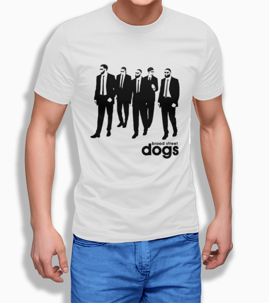 Philadelphia 76ers Broad Street Dogs Reservoir Dogs T-Shirt