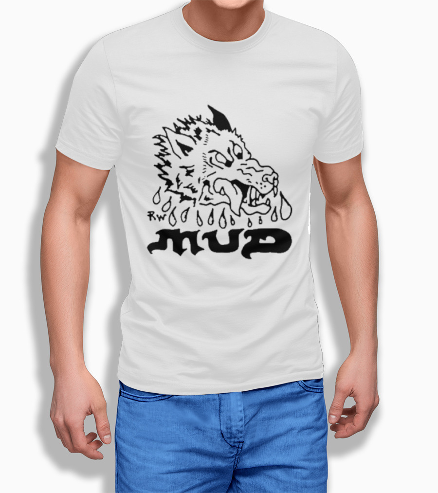 Remi Wolf Mud Rw Wolf Head Liquid Drips T-Shirt