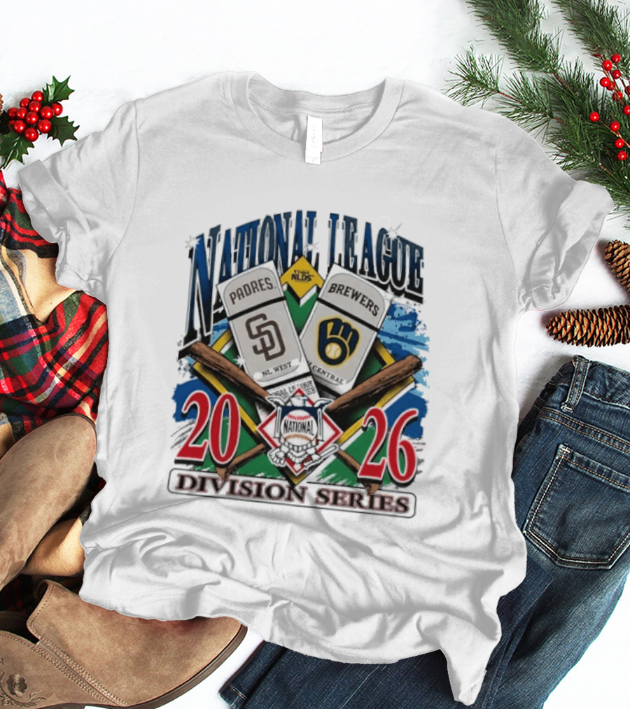 San Diego Padres Vs Milwaukee Brewers 2026 National League Division Series Matchup T-Shirt