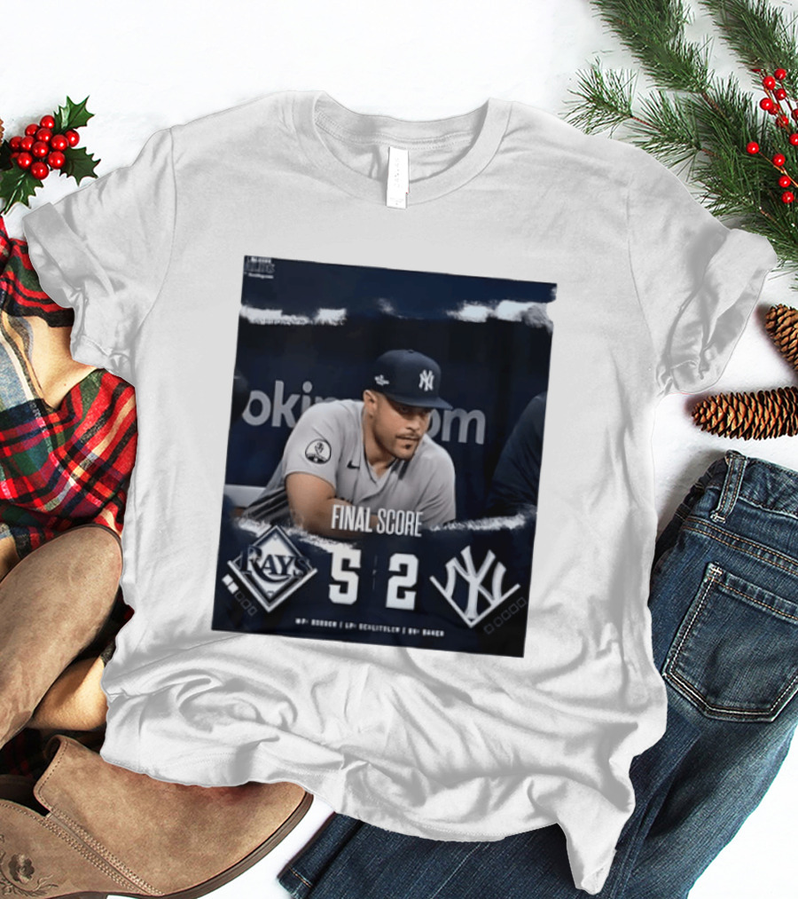 Final Score Tampa Bay Rays 5 New York Yankees 2 ALDS T-Shirt