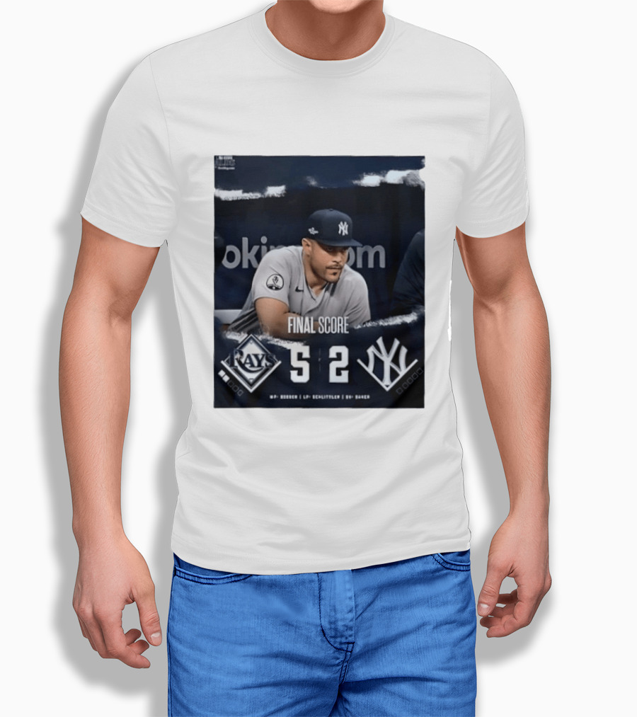 Final Score Tampa Bay Rays 5 New York Yankees 2 ALDS T-Shirt
